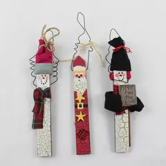 Lot of 3 Vintage-Style Holiday Ornaments Decorative Pre-Owned