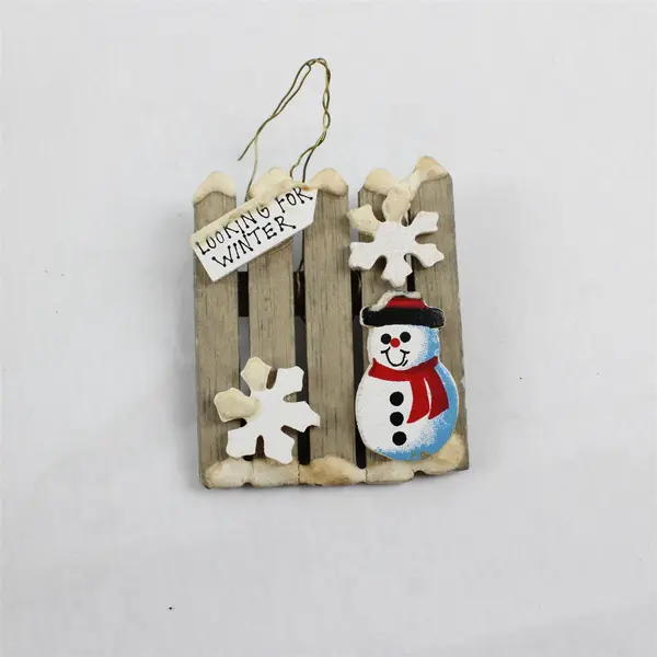 Lot of 2 Christmas Ornaments Snowman & Tree Holiday Decor Collectibles
