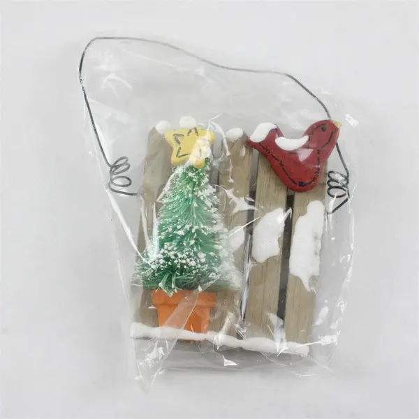 Lot of 2 Christmas Ornaments Snowman & Tree Holiday Decor Collectibles