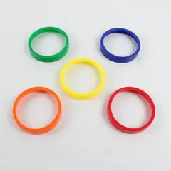 Lot of 5 Colored Lip Rings for Magic Bullet Blender Mugs