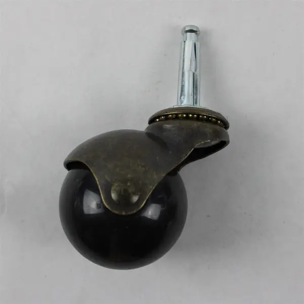Lot of 5 2in Ball Caster Wheels Bronze Mixed Stem