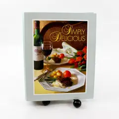 Simply Delicious Cookbook Recipes Binder Hardcover 
