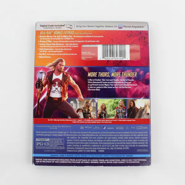 Thor Love and Thunder Blu-ray 2022 Sealed