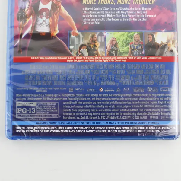 Thor Love and Thunder Blu-ray 2022 Sealed