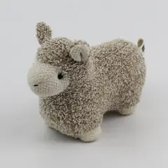 Vintage 1999 Learningsmith Barnyard Banter Plush Terry Cloth  Sheep 4.5" 