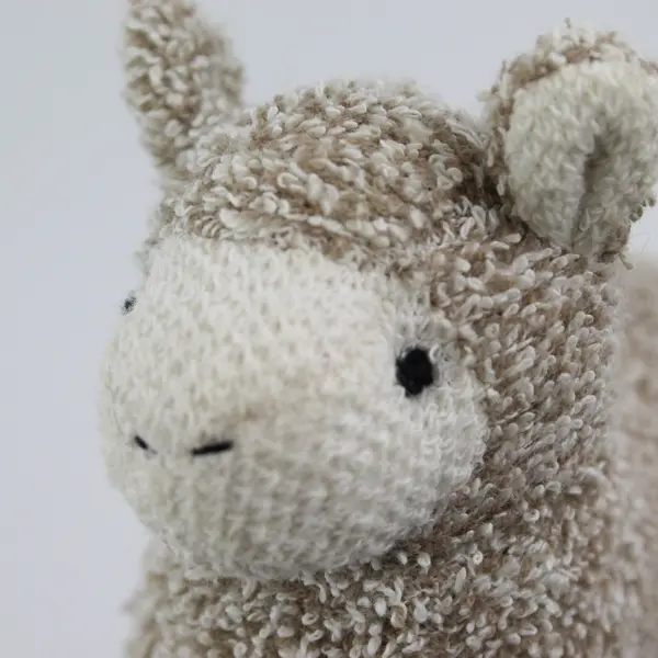 Vintage 1999 Learningsmith Barnyard Banter Plush Terry Cloth  Sheep 4.5" 