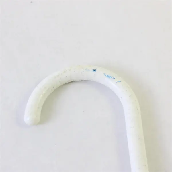 Lot of 10 White Plastic Clothes Hangers Shirts & Pants Closet Organization