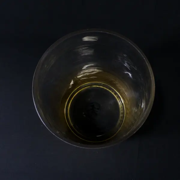 Large Clear Cylinder Glass FTD Vase With Gold Honey Comb Base 12"