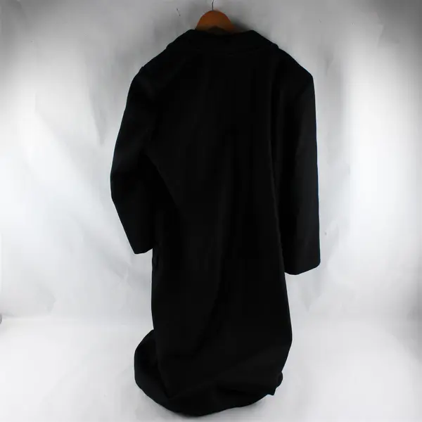 Vintage Signatures by Style VI Ltd Women's 14 Black 100% Wool Long Peacoat - USA