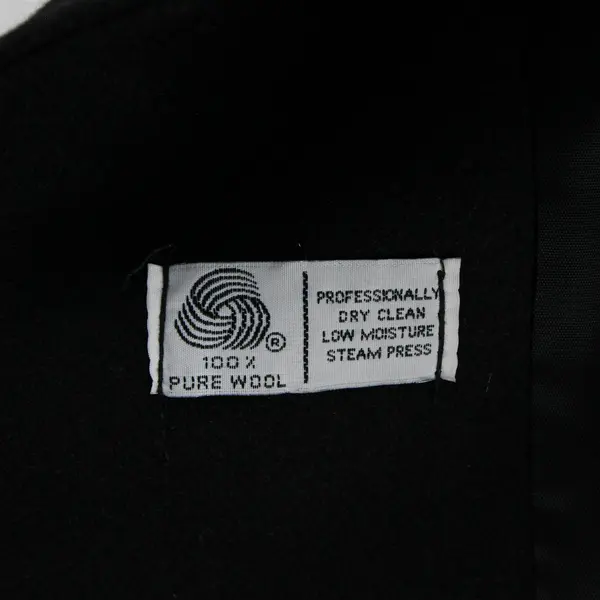 Vintage Signatures by Style VI Ltd Women's 14 Black 100% Wool Long Peacoat - USA