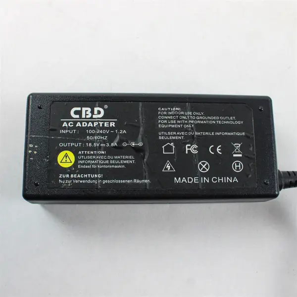 CBD AC Adapter Charger 18.5V 3.5A 100-240V Laptop Power Supply - Used