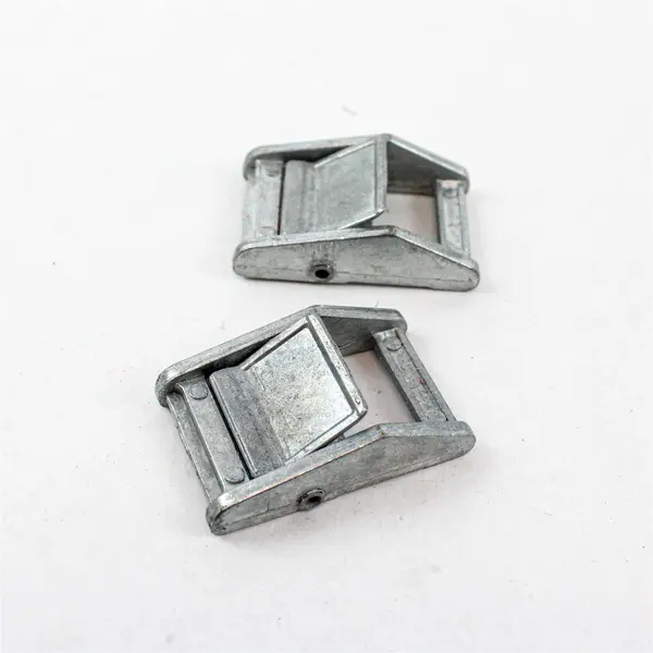 Lot of 2 Stainless Steel Lock Slider Buckles for 1.5" Tie Down Straps