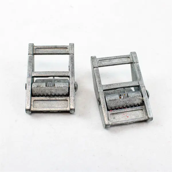 Lot of 2 Stainless Steel Lock Slider Buckles for 1.5" Tie Down Straps