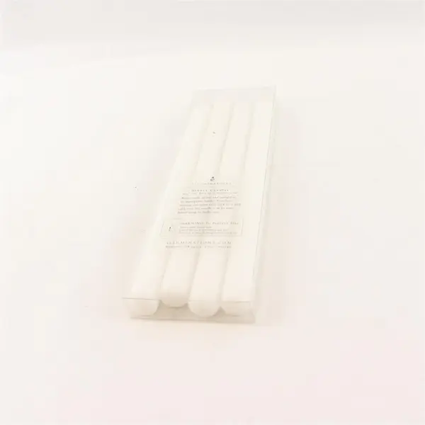 Illuminations 11.5in White Taper Candle Set Wedding Dinner Decor