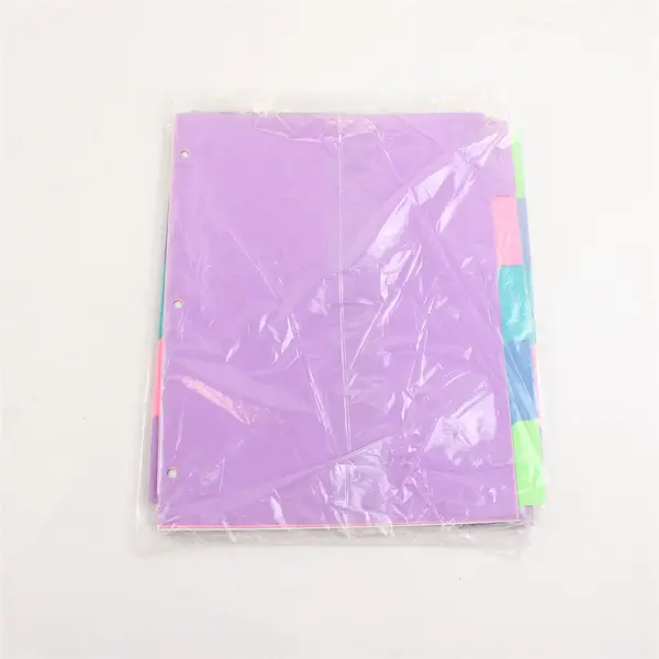 Lot of 3 Staples 5-Tab Writable Dividers, Letter Size, Colorful