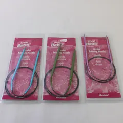 Lot of 3 Susan Bates Circular Knitting Needles 4mm 5mm 6.5mm New