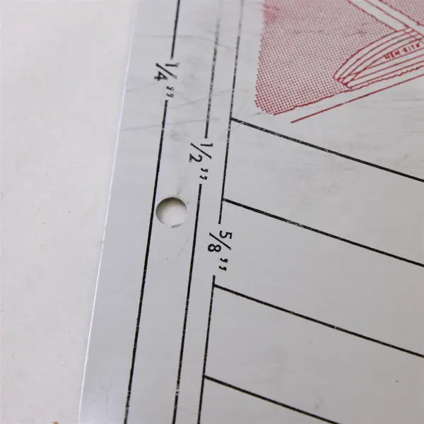 Hem-Rite All-Purpose Hemming Gauge Vintage Sewing Measuring Tool
