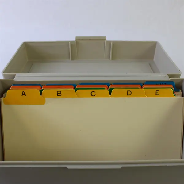 Vintage Sterling Plastics Tan Recipe Box Borden USA 3x5 Index Cards