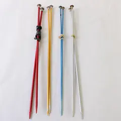 Boye Lot of 4 Knitting Needles Sets Sz 2 3 4/5 6 Used