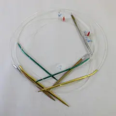 Lot of 4 Circular Knitting Needles Sizes 2,3,7,8 w/ 23-30in Cables
