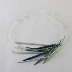 Lot of 5 Circular Knitting Needles US Sizes 7 8 10 Assorted Lengths