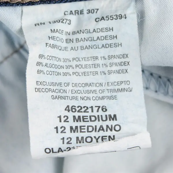 Lee Women's 12 (M) Medium Wash Regular Fit Mid-Rise Denim Bermuda Shorts