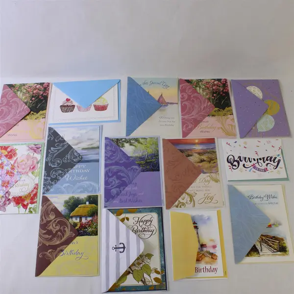 Lot of 25 Birthday Greeting Cards with Envelopes