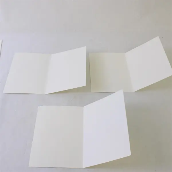 Lot of 3 Hand-Painted Floral Watercolor Blank Notecards with Envelopes