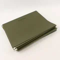 Esselte EarthWise 74517 20 Green Hanging File Folders Used