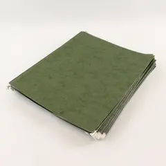 Lot of 17 Federal 15205 Green Hanging File Folders