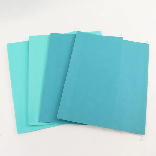 Lot of 21 Hanging File Folders Assorted Colors Green Plum Teal Yellow