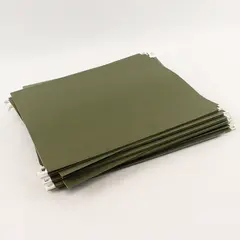 Lot of 19 File-Pro Green Hanging File Folders Pre-Owned Office Storage