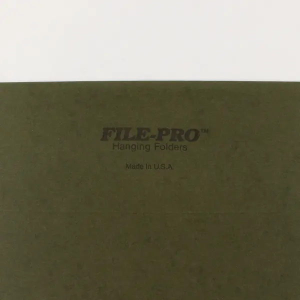 Lot of 19 File-Pro Green Hanging File Folders Pre-Owned Office Storage