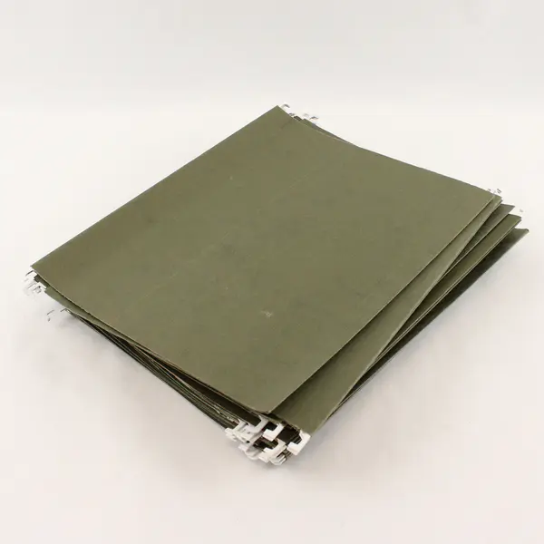 File-Rite Lot 26 Green Hanging File Folders Used Office Storage