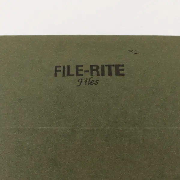 File-Rite Lot 26 Green Hanging File Folders Used Office Storage