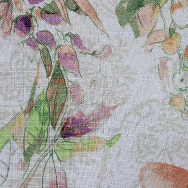 Holiday Home White Pink Purple Floral Rectangle Tablecloth 82x60
