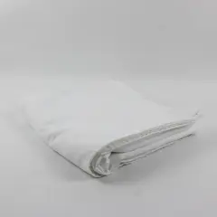 Unbranded White Rectangle Fabric Tablecloth 108 x 98 in