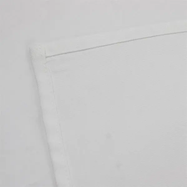 Visa By Milliken Solid White Square Fabric Tablecloth 82" x 80" 100% Dacron