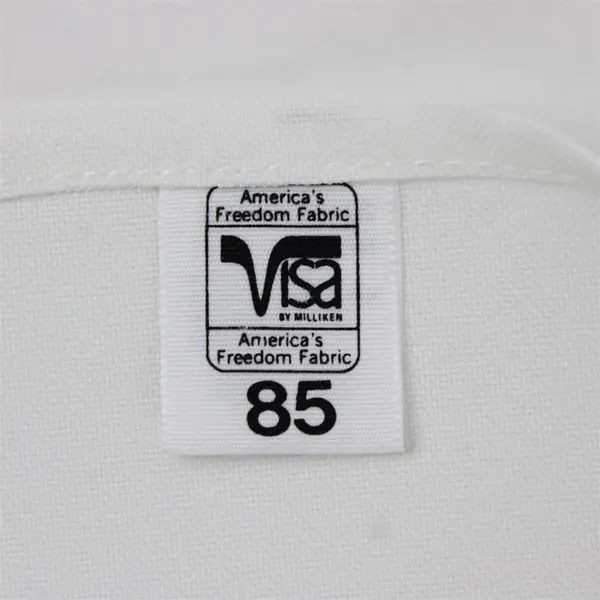 Visa By Milliken Solid White Square Fabric Tablecloth 82" x 80" 100% Dacron