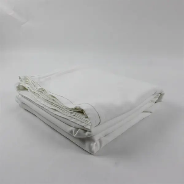 Visa By Milliken White Dacron Rectangular Tablecloth 120 x 80