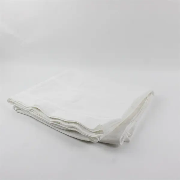 Unbranded White Rectangle Fabric Tablecloth 114 x 110 in