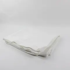 Unbranded White Rectangle Fabric Tablecloth 114 x 110 in