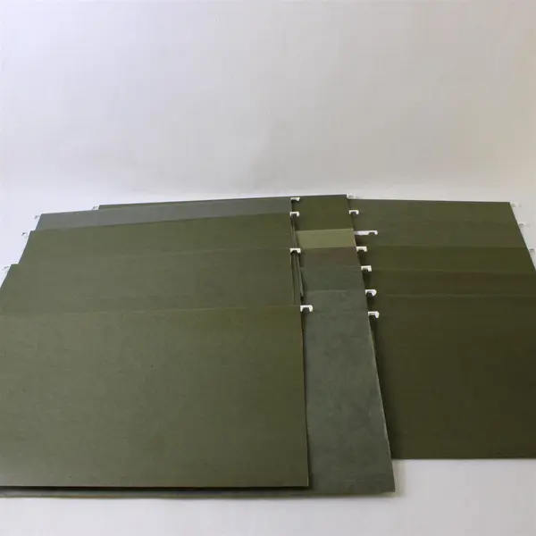 Lot of 16 Oxford Green Hanging File Folders Office Filing Supplies