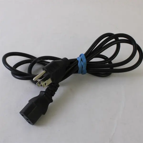 Computer Power Cord E55333 SJT-2 18AWG 300V CSA 152192 3-Prong