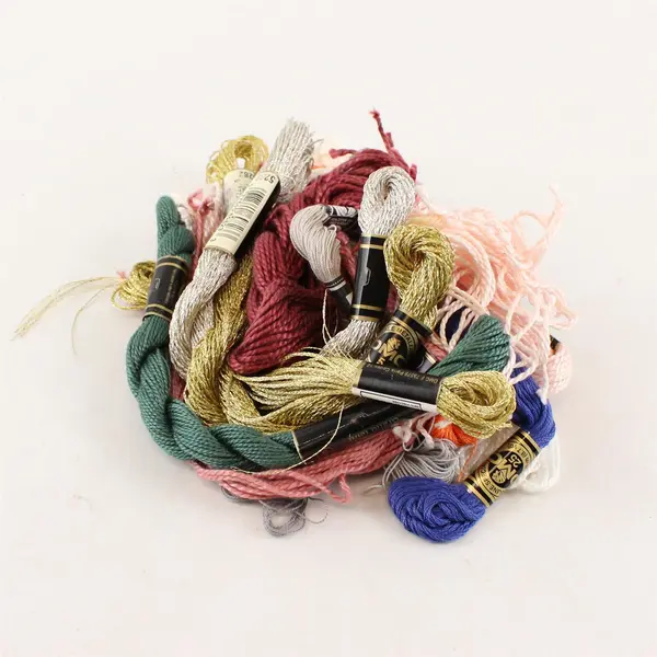 Lot of 14 Bundles DMC Embroidery Thread Various Thread Styles