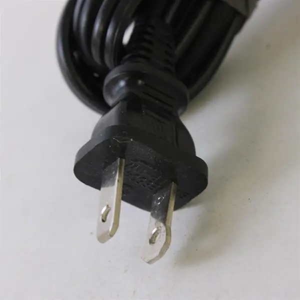 2-Prong Universal Power Cord for Laptops Monitors Gaming Consoles