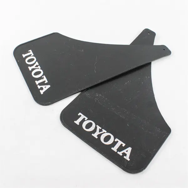 Vintage Toyota Mud Flaps Silver Lettering Pre-Owned