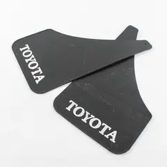 Vintage Toyota Mud Flaps Silver Lettering Pre-Owned