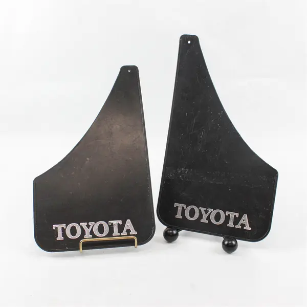 Vintage Toyota Mud Flaps Silver Lettering Pre-Owned