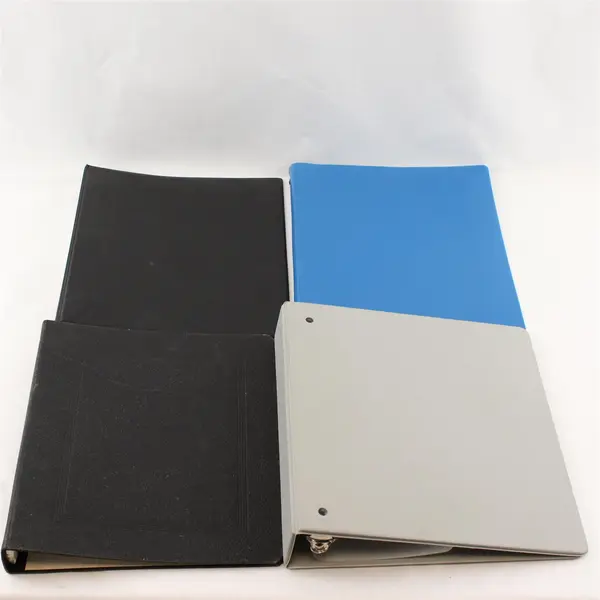Lot of 4 Assorted 3-Ring Binders 1in 1.5in 2.25in Used